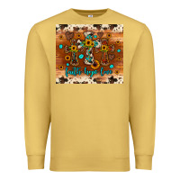 Antique Gold faith hope love cross Premium Sweatshirt - JahusDesignShop