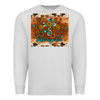 Dove Grey faith hope love cross Premium Sweatshirt - JahusDesignShop