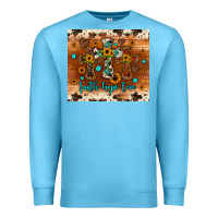 Ocean Blue faith hope love cross Premium Sweatshirt - JahusDesignShop