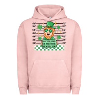 Pigment Salmon may the luck of the irish be with you Urban Hoodie - MaliasSmallBusiness