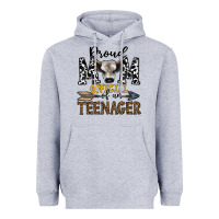 Heather Grey proud mom official of an teenager Heavyweight Hoodie - CowhideDigitalArt