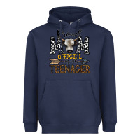 Navy proud mom official of an teenager Heavyweight Hoodie - CowhideDigitalArt