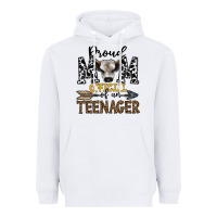 White proud mom official of an teenager Heavyweight Hoodie - CowhideDigitalArt