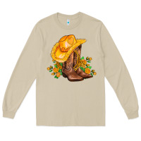 Mushroom yellow  cowgirl and roses Long Sleeve Tee - AdoDesignShop