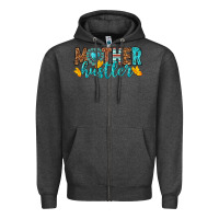 Charcoal Heather mother hustler Zipper Hoodie - texasbilliewilder