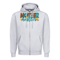 Heather Grey mother hustler Zipper Hoodie - texasbilliewilder
