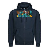Navy mother hustler Zipper Hoodie - texasbilliewilder