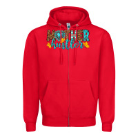 Red mother hustler Zipper Hoodie - texasbilliewilder
