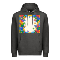 Charcoal Heather autism Premium Hoodie - MaliasSmallBusiness