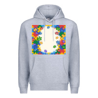 Heather Grey autism Premium Hoodie - MaliasSmallBusiness