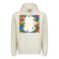 Oatmeal Heather autism Premium Hoodie - MaliasSmallBusiness