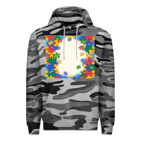 Slate Camo autism Premium Hoodie - MaliasSmallBusiness