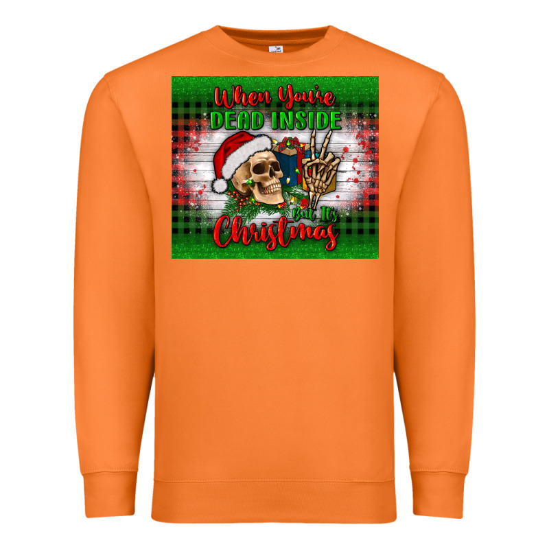 When You’re Dead Inside But It's Christmas Tumbler Premium Sweatshirt by BundleAndBundleShop | Teevron