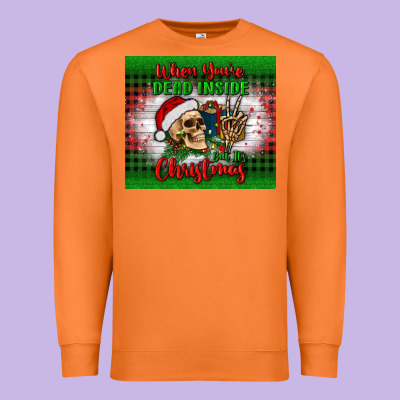 When You’re Dead Inside But It's Christmas Tumbler Premium Sweatshirt Designed By Bundleandbundleshop