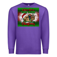 Purple when you’re dead inside but it's christmas tumbler Premium Sweatshirt - BundleAndBundleShop