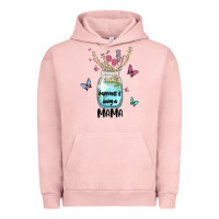 Pigment Salmon mama preview costom name Urban Hoodie - MaliasSmallBusiness
