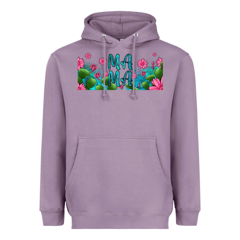 Cactus And Flowers Mama Libbey Glass Heavyweight Hoodie by HRA Design Shop | Teevron