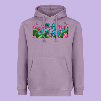 Cactus And Flowers Mama Libbey Glass Heavyweight Hoodie Designed By Hra Design Shop