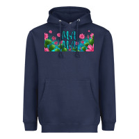Navy cactus and flowers mama libbey glass Heavyweight Hoodie - HRA Design Shop