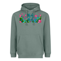 Sage cactus and flowers mama libbey glass Heavyweight Hoodie - HRA Design Shop
