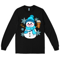 Black cute snowman Long Sleeve Tee - Zillion Design Studio