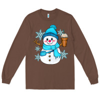 Chestnut cute snowman Long Sleeve Tee - Zillion Design Studio