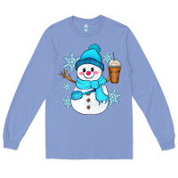 Colony Blue cute snowman Long Sleeve Tee - Zillion Design Studio