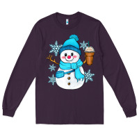 Plum cute snowman Long Sleeve Tee - Zillion Design Studio
