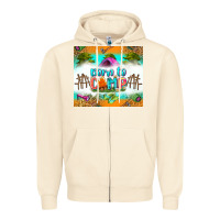 Sandshell born to camp Zipper Hoodie - Zillion Design Studio