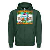 Sports Green born to camp Zipper Hoodie - Zillion Design Studio