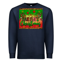 Navy merry christmas tumbler Premium Sweatshirt - BundleAndBundleShop