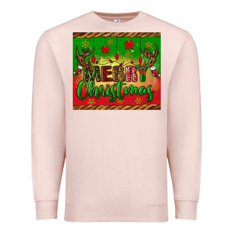 Merry Christmas Tumbler Premium Sweatshirt by BundleAndBundleShop | Teevron