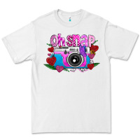 White Oh Snap Premium Tee - CowhideDigitalArt