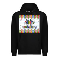 Black see the ability not the disability Premium Hoodie - MaliasSmallBusiness