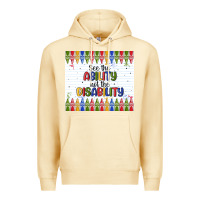 Pina Colada see the ability not the disability Premium Hoodie - MaliasSmallBusiness