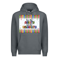 Rock see the ability not the disability Premium Hoodie - MaliasSmallBusiness