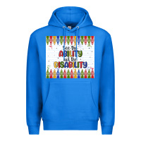 True Royal see the ability not the disability Premium Hoodie - MaliasSmallBusiness