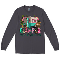 Smoke glamper way too boujee for tents 2 Long Sleeve Tee - RanaPortraitStore