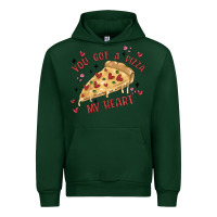 Forest Green you got a pizza my heart Urban Hoodie - MaliasSmallBusiness