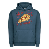 Pigment Midnight Navy you got a pizza my heart Urban Hoodie - MaliasSmallBusiness