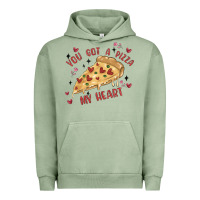 Pigment Oil Green you got a pizza my heart Urban Hoodie - MaliasSmallBusiness