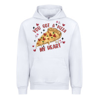 White you got a pizza my heart Urban Hoodie - MaliasSmallBusiness
