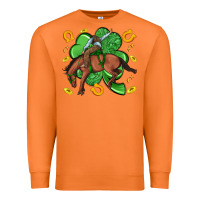 Carrot cowboy with shamrock Premium Sweatshirt - Artiststas