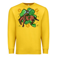Lemon cowboy with shamrock Premium Sweatshirt - Artiststas
