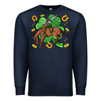 Navy cowboy with shamrock Premium Sweatshirt - Artiststas