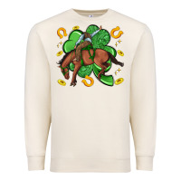 Sandshell cowboy with shamrock Premium Sweatshirt - Artiststas