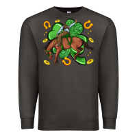 Smoke cowboy with shamrock Premium Sweatshirt - Artiststas