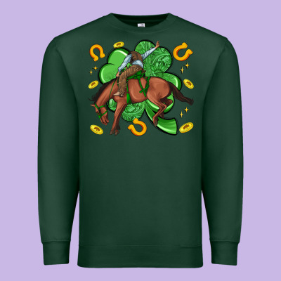Cowboy With Shamrock Premium Sweatshirt Designed By Artiststas