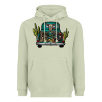Matcha soldier truck Heavyweight Hoodie - CowhideDigitalArt
