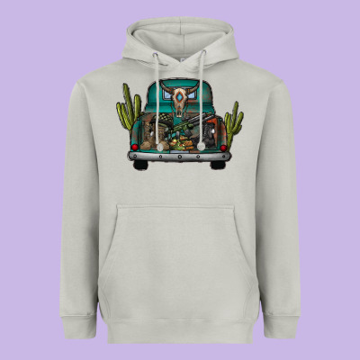 Soldier Truck Heavyweight Hoodie Designed By Cowhidedigitalart